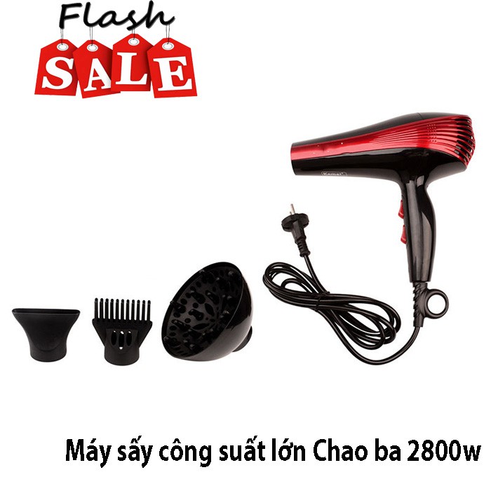 Máy sấy đồ ướt, Máy sấy tóc Chaoba 2800 Chính hãng Sấy cực nhanh không lo hỏng tóc, Công suất siêu mạnh - Sản phẩm mới