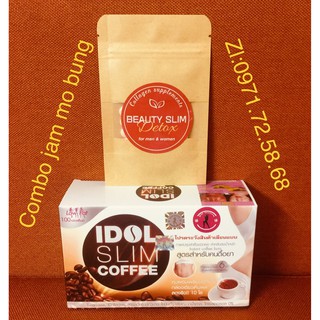 Idol slim coffee [COMBO VIÊN UỐNG CHUYÊN GIẢM MỠ BỤNG ĐÙI]