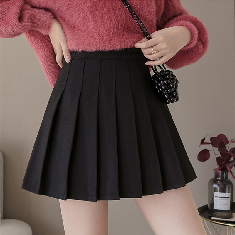 Chân Váy Ngắn Xếp Ly Tennis Trắng Đen Dáng Chữ A Hàn Quốc Cao Cấp Ulzzang Dáng Xòe Ôm Body Đẹp SANMAY CV003 | BigBuy360 - bigbuy360.vn