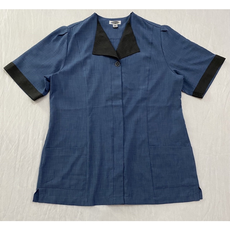 Áo vest công sở xanh phối viền đen Edwards (Size L) - Thanh lý vnxk