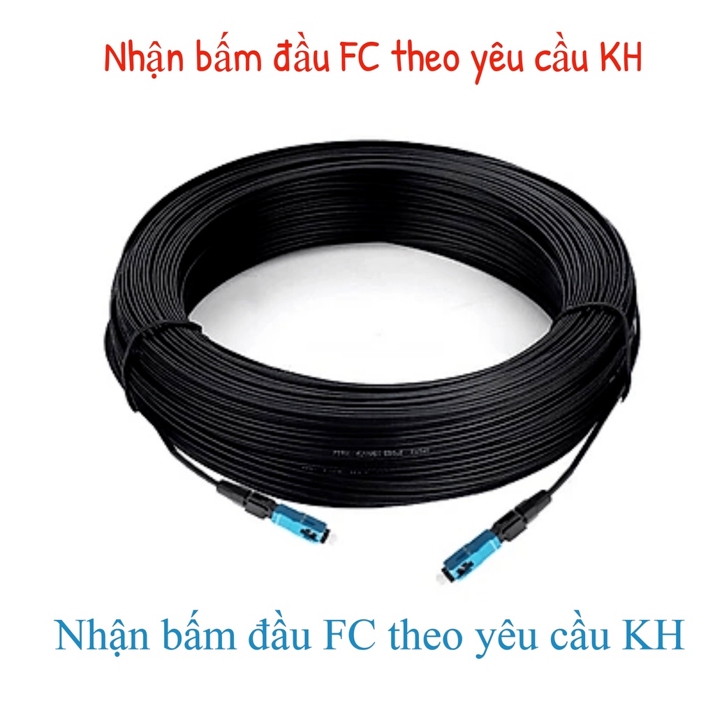 Cáp quang bọc chặt 1FO hãng SAMETEL 2 sợi thép DÀI 1000m