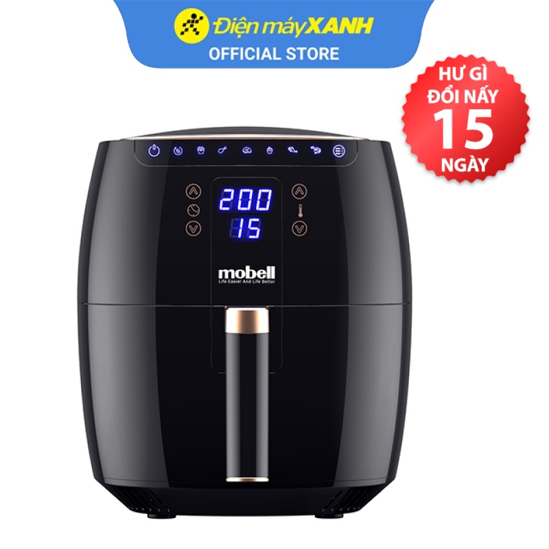 [Mã ELHADEV giảm 4% đơn 300K] Nồi chiên không dầu Mobell AF-18-YJ 5.8 lít