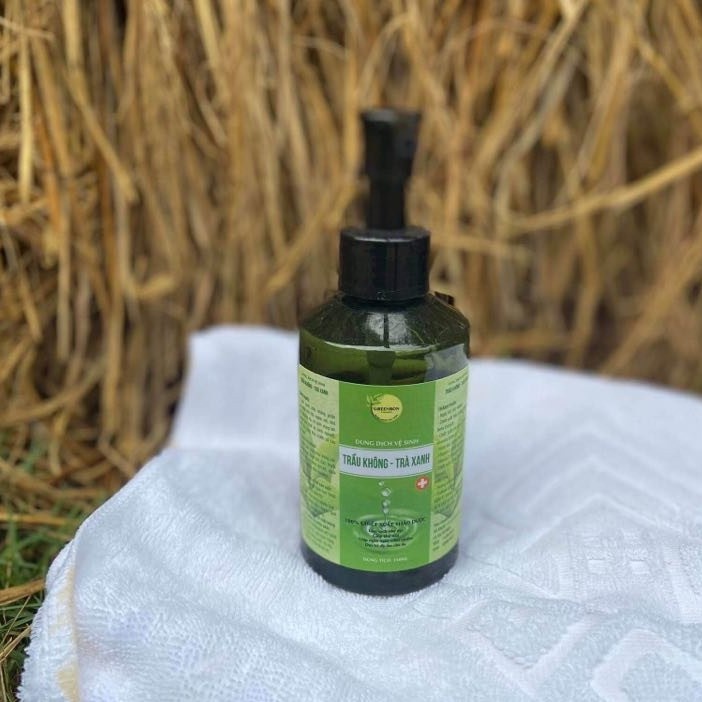DUNG DỊCH VỆ SINH CHĂM SÓC VÙNG KÍN PHỤ NỮ CHIẾT XUẤT TRẦU KHÔNG TRÀ XANH TỰ NHIÊN GREENBON CHO MẸ BẦU VÀ SAU SINH