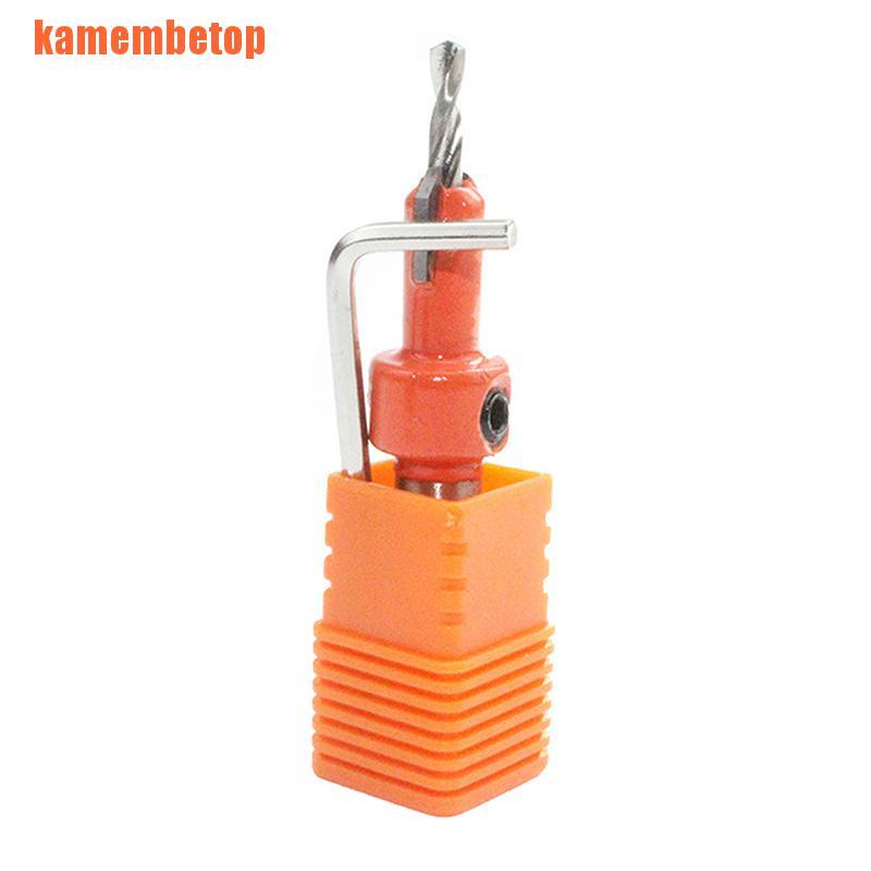 【TOP】5PCS HSS Timber Woodworking Ti Countersink Drill Bit Set Screw Cutter Woo