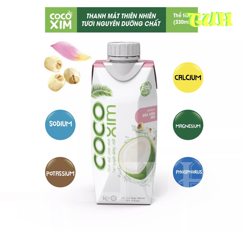 Nước Dừa Cocoxim Xiêm Sen Đóng Hộp-TUH