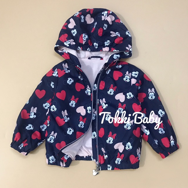 Áo gió 2 lớp hình Mickey cho bé gái dư xịn