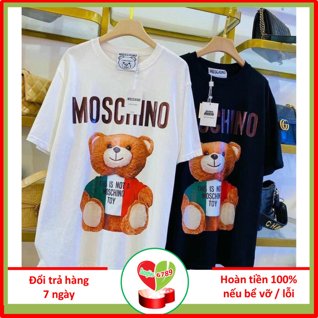 Áo Phông Nam Nữ Moschino 3 Màu Freesize -hieuphan6789 - Duonghieu6789