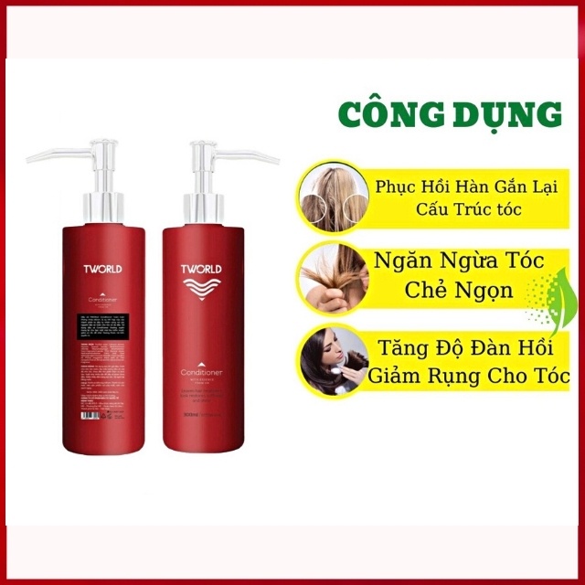 [BẢN CAO CẤP] Dầu Xả Tóc Tworld Conditioner Thiên Nhiên Lành Tính An Toàn Giúp Tóc Siêu Mượt, Giữ Ẩm, Dễ Tạo Kiểu, Khỏe