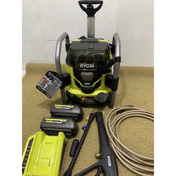 Máy rửa xe pin ryobi 36v