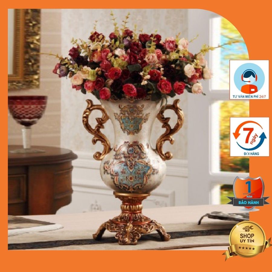 Bình hoa đẹp phong cách tân cổ điển sang trọng, thiết kế độc đáo chất liệu composite – BH20, BH22