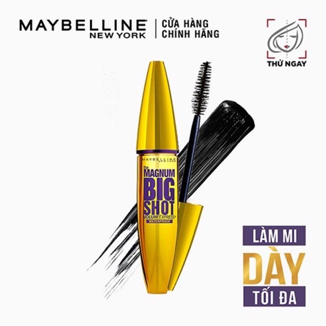 Mascara Dày Mi Cực Đại Maybelline New York The Magnum Big Shot Waterproof