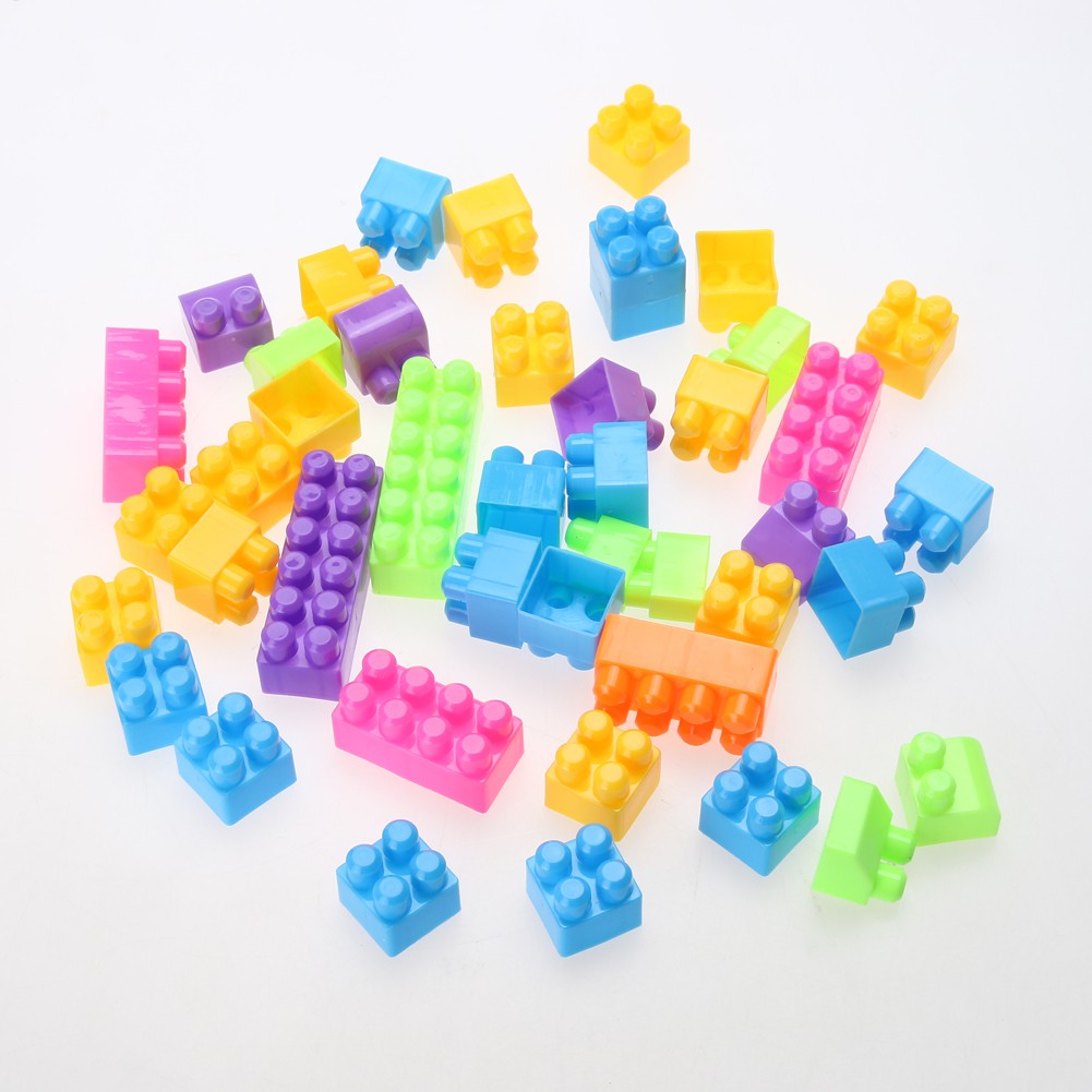 Bộ 46 khối hình lego nhiều màu sắc dành cho các bé vừa chơi vừa học