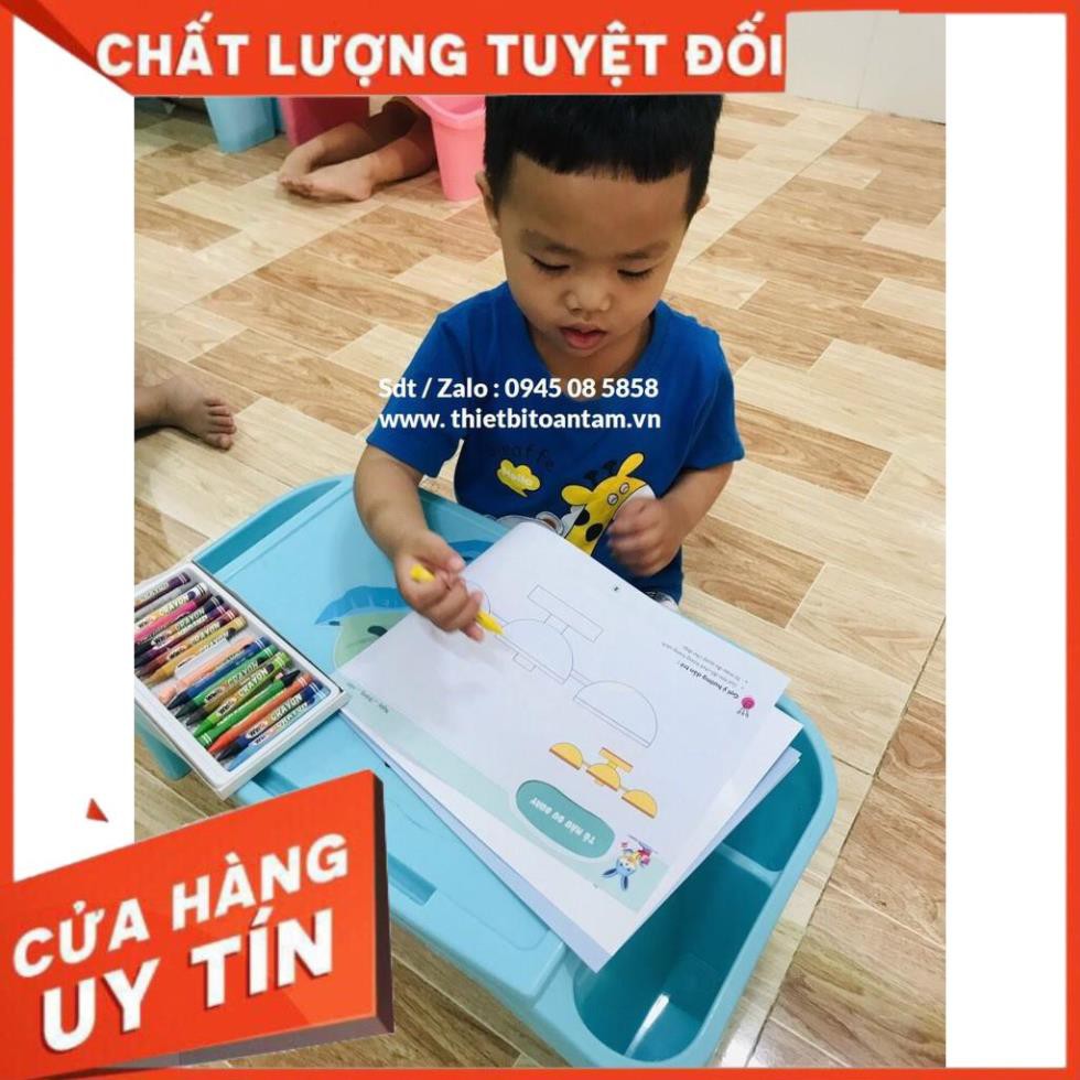 hàng chất lượng - Bàn ngồi bệt cho bé đạt tiêu chuẩn kích thước ở các trường mầm non