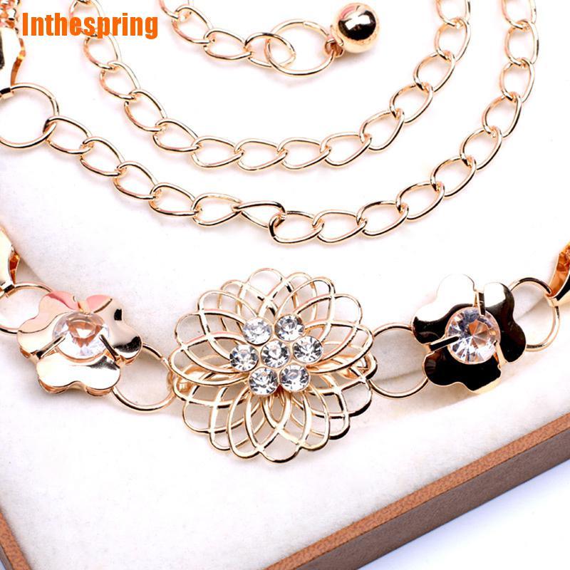 Thắt Lưng Dây Xích Kim Loại Thanh Lịch Cho Nữ