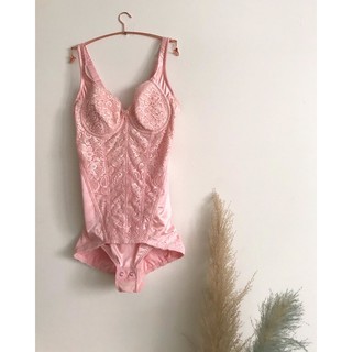 Áo bodysuit hồng #2hand (75A)