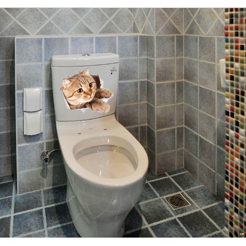 Miếng Dán Trang Trí Hình Mèo Con 3D Dễ Thương, Giấy Dán Tường - Văn Phòng Phẩm Sáng Tạo