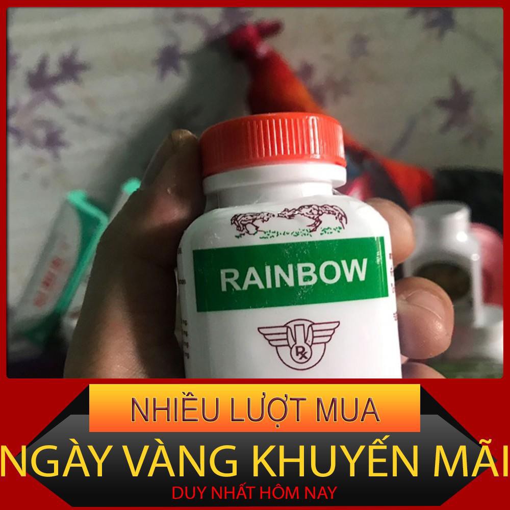 tăng cơ bắp thái lan Rainbow - Thuốc nuôi gà đá 1 hũ 100 viên( giá siêu sỉ) ĐẲNG CẤP GÀ ĐÁ