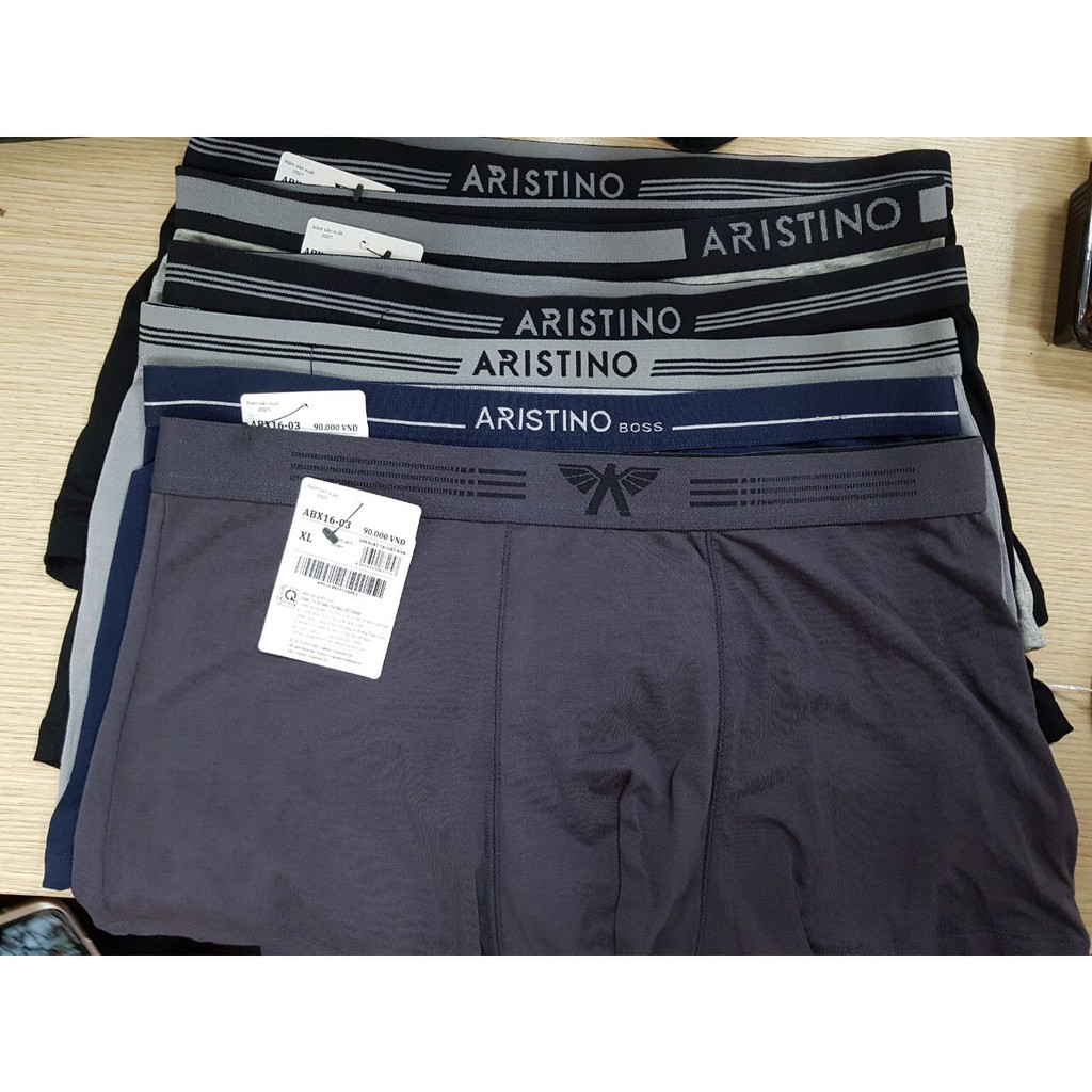 Sịp đùi Aristino ❤️FREESHIP❤️Quần Lót Boxer Nam Vải Lụa Chính Hãng Đủ Size, Full Tem Mác