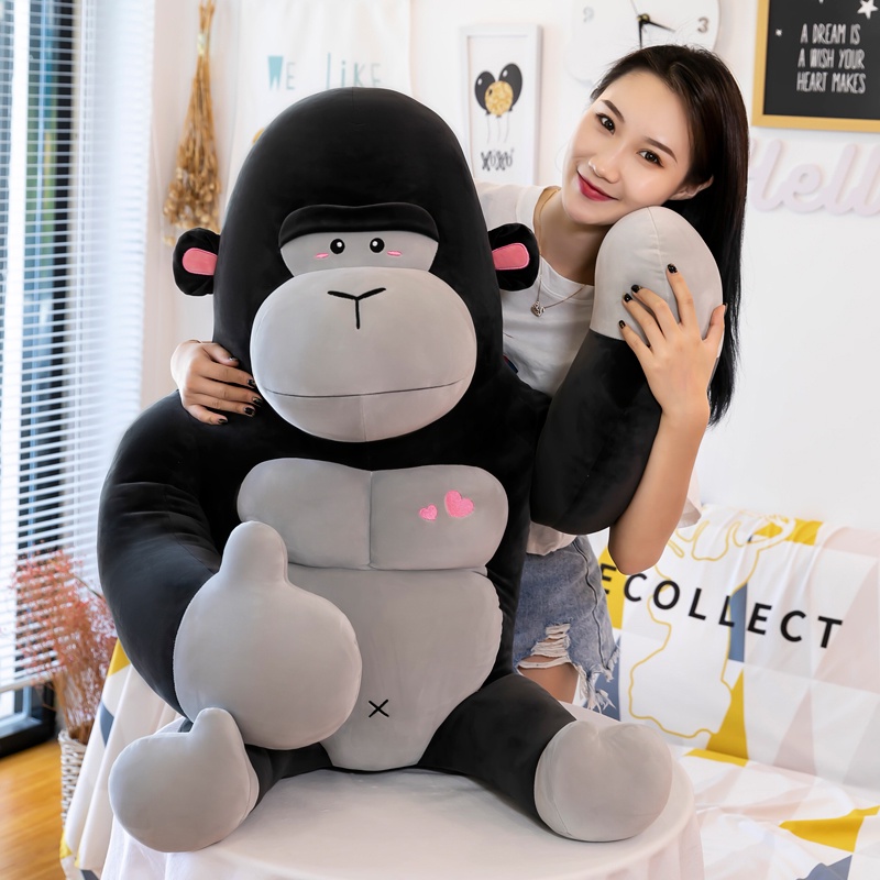 ❏Thú Nhồi Bông Hình Khỉ Đột Màu Đen Cho Bé