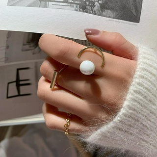 Set Nhẫn Ngọc Trai Đơn Giản Thời Trang A911