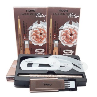 Bộ khuôn vẽ chân mày novo fashion brow