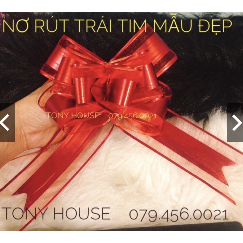 Nơ ruy băng song hỷ sang trọng - nơ trang trí - TONY HOUSE