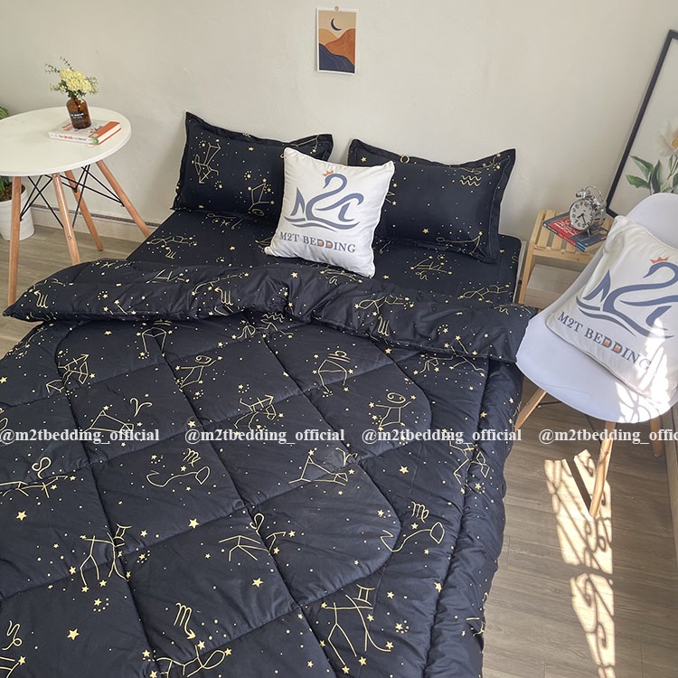 Bộ Chăn Ga Gối Cung Hoàng Đạo Cotton Poly M2T Bedding Đủ Kích Thước Trải Đệm Giường Đơn, Giường Đôi, Giường Ký Túc Xá | BigBuy360 - bigbuy360.vn