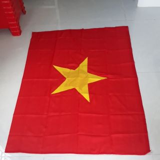 Lá Cờ Tổ Quốc Treo Nhà Vải phi bóng dài 85 cm x 112cm