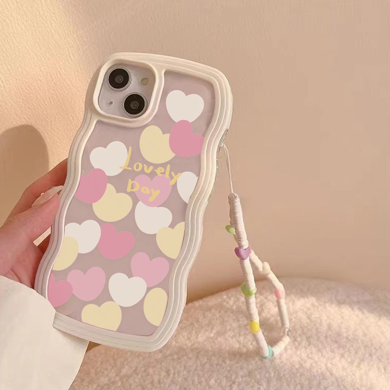 Ốp Điện Thoại Họa Tiết Trái Tim Đáng Yêu Cho Iphone13promax Apple 11/12 Xs XR 7/8Plus
