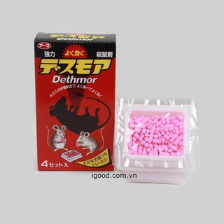 Thuốc Diệt Chuột Dethmor Nhật Bản Hộp 4 Khay