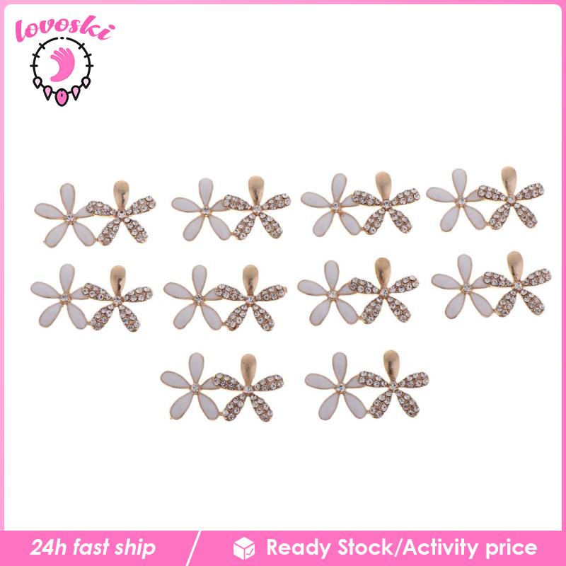 Bộ 10 NúT Hoa ĐíNh NgọC Trai Giả Xinh XắN