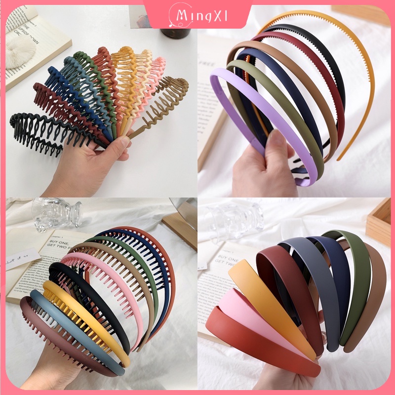 Set 4-12 Băng Đô Nhựa Thời Trang Hàn Quốc Cho Nữ