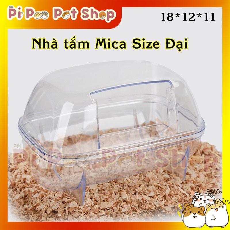 Nhà tắm mica size đại cho Hamster