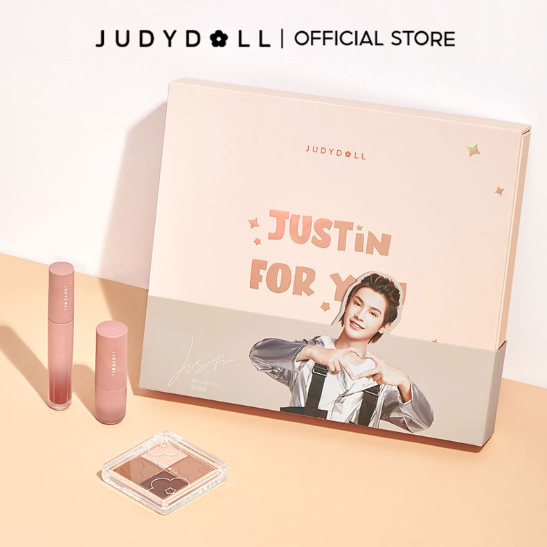 [Mã FMCGM100 - 10% đơn 500K] Bộ son môi + bảng phấn mắt Judydoll trang điểm tiện dụng | BigBuy360 - bigbuy360.vn