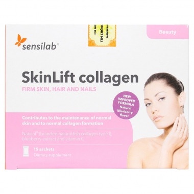 Skinlift Collagen hộp 15 gói. Bổ sung colagen giúp đẹp da, làm chậm quá trình lão hóa ( Hàng chính hãng)