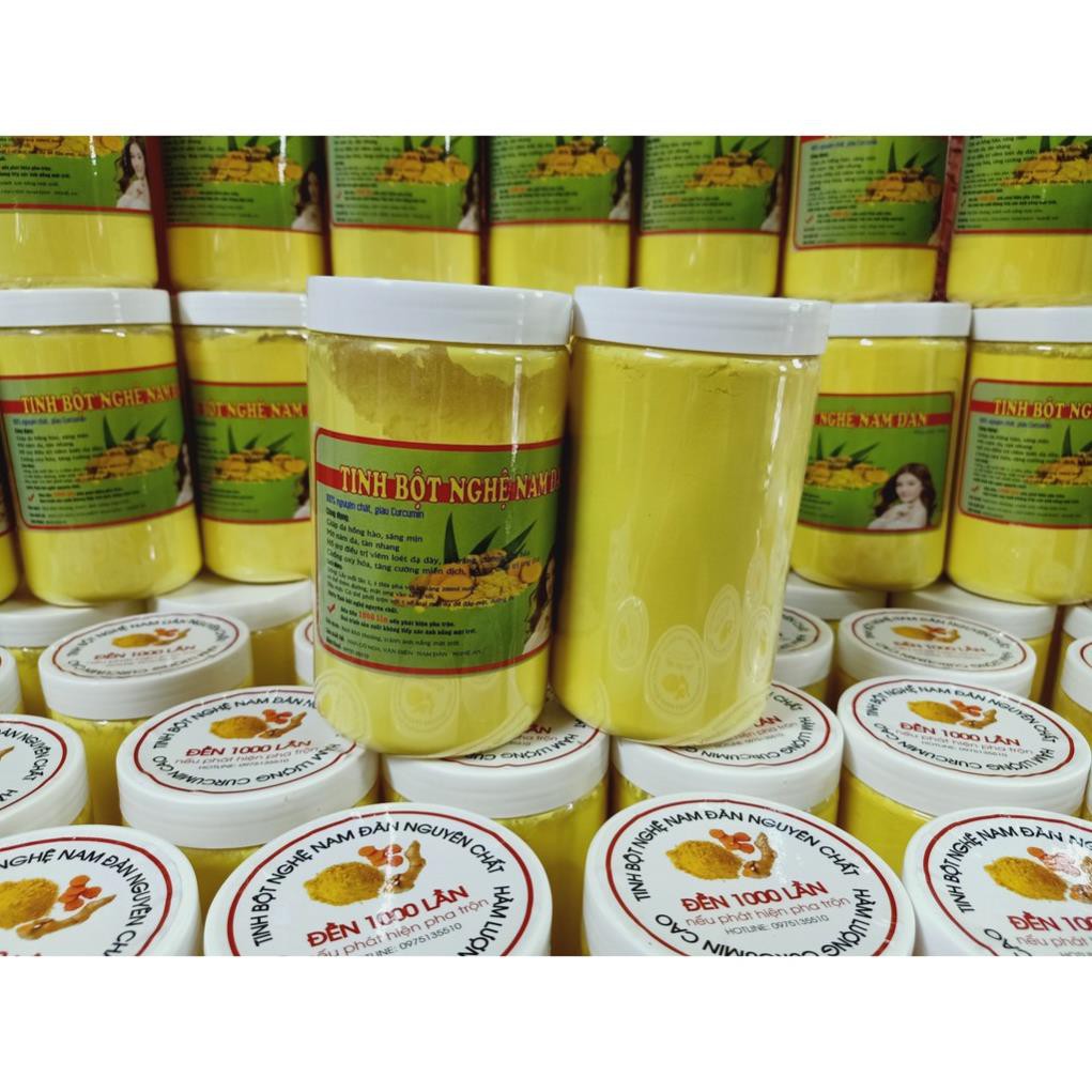 Tinh bột nghệ Nam Đàn 1kg : Đền 1000 lần nếu có pha trộn,  giàu curcumin; sấy điều hòa