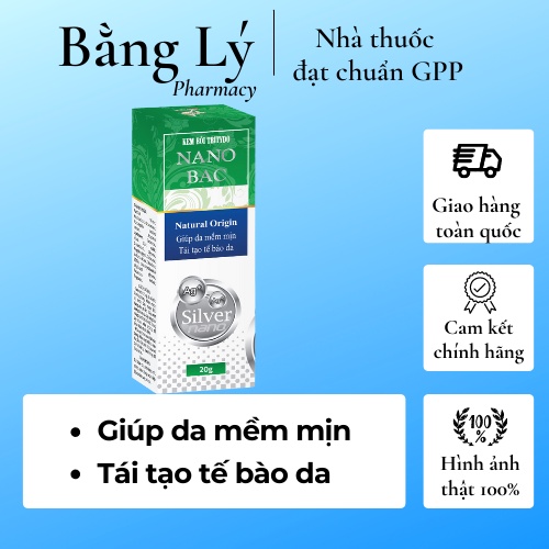 Kem bôi Tritydo Nano Bạc - chống viêm, kháng khuẩn, giúp da mềm mịn, nhanh tái tạo tế bào da mới