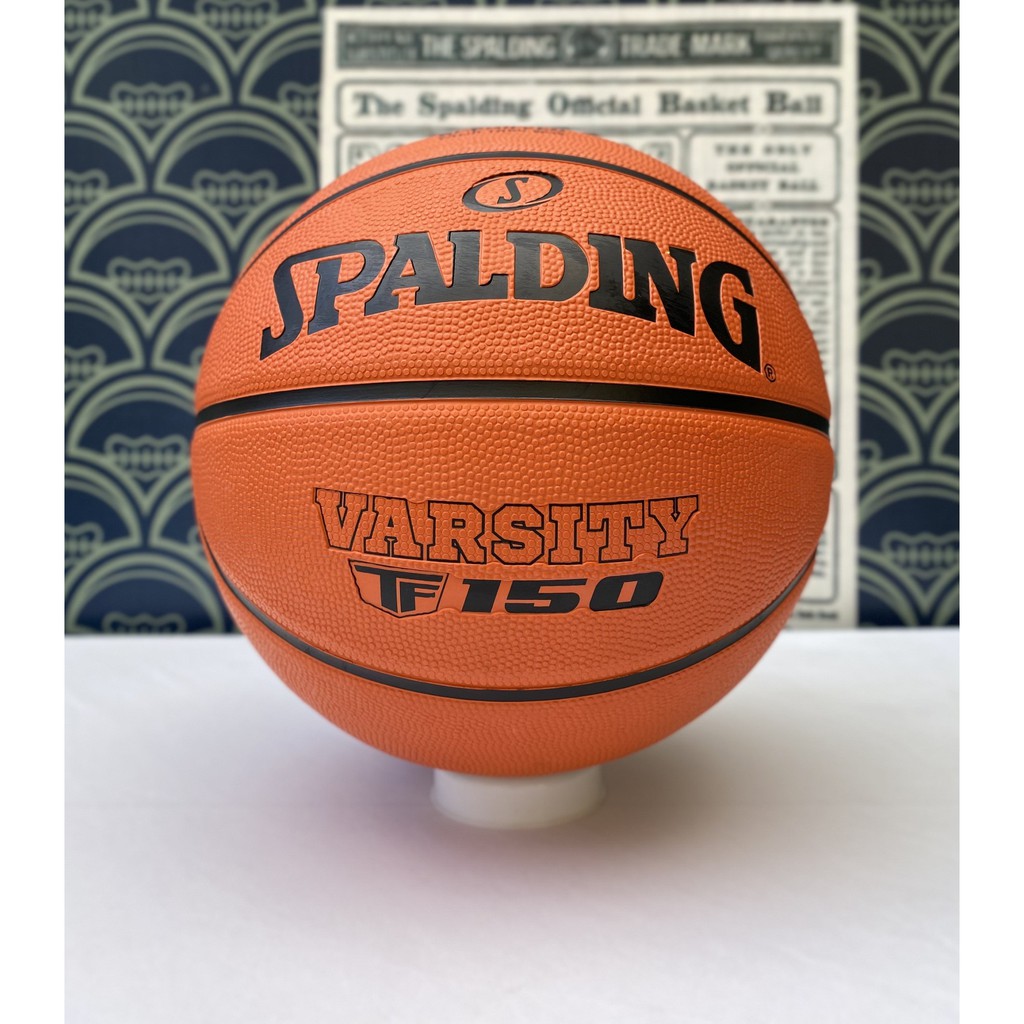 Bóng rổ Spalding Varsity TF150  Size 7 (New) + Tặng bộ kim bơm bóng và lưới đựng bóng