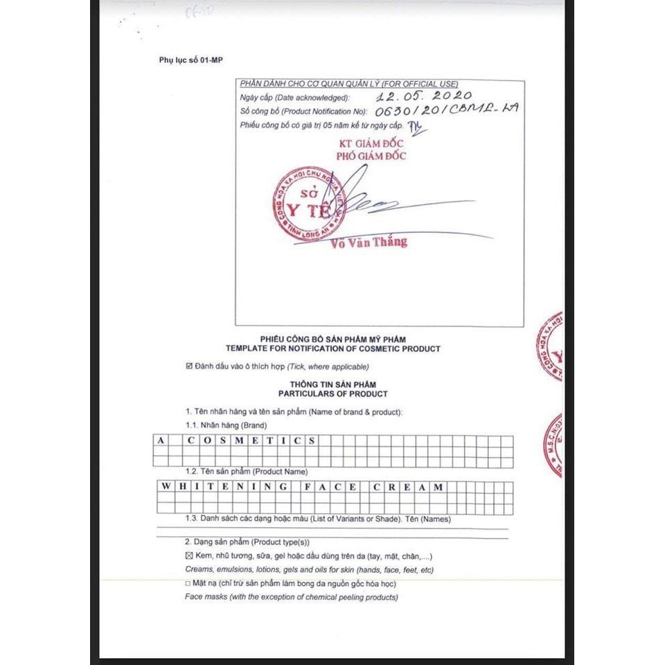 Kem face pháp, dưỡng trắng da mặt mẫu mới 2022