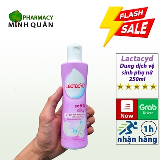 Dung dịch vệ sinh phụ nữ Lactacyd soft silky màu tím chăm sóc vùng kín nước rửa phụ khoa se khít vùng kín nữ khử mùi