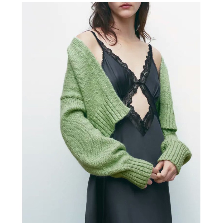 ÁO KHOÁC LEN CARDIGAN DÁNG NGẮN - 6771/126