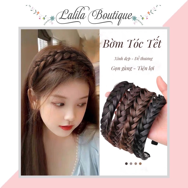 Bờm Cài Tóc Lalila Tết Dây Thắt Kiểu Thái Phong Cách Năng Động Dễ Thương BT23
