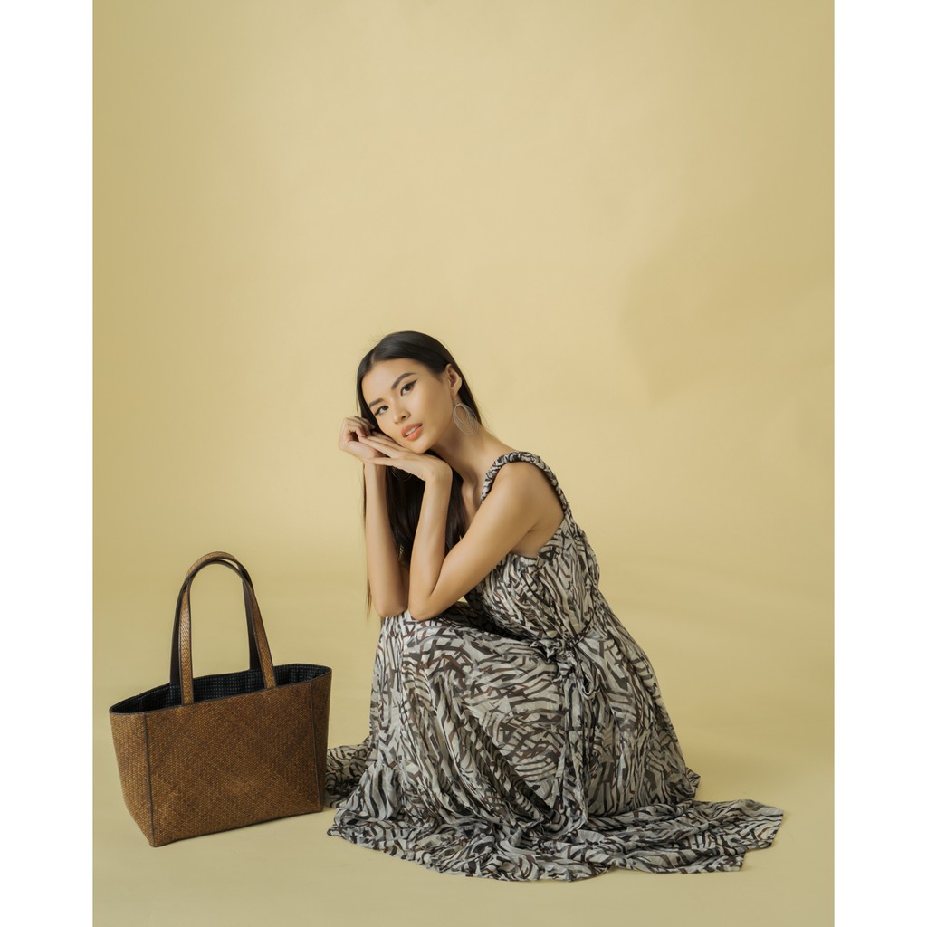 Đầm Voan Fly Sky F2 Xám D510