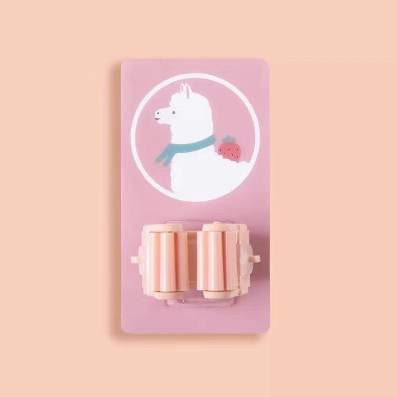 Móc Dán Tường Kẹp Giữ Cây Lau Nhà Hình Thú Đáng Yêu - Giá Đỡ/ Móc Treo Đồ, Treo Chổi, Treo Ô Hoạt Hình Dễ Thương