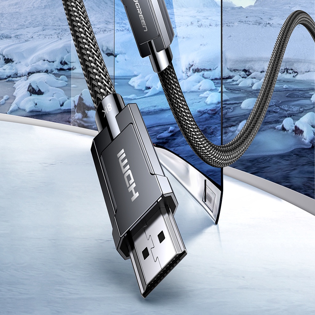 Cáp HDMI 2.1 độ phân giải 8K/60Hz 4K/120Hz dài 1- 3m Cao Cấp UGREEN HD135 Chính Hãng