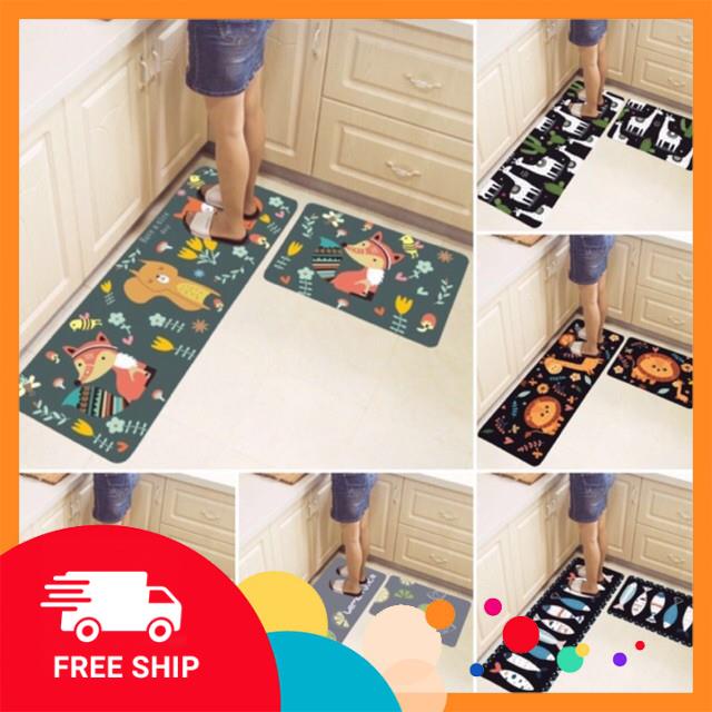 Combo 2 thảm trải nhà bếp
