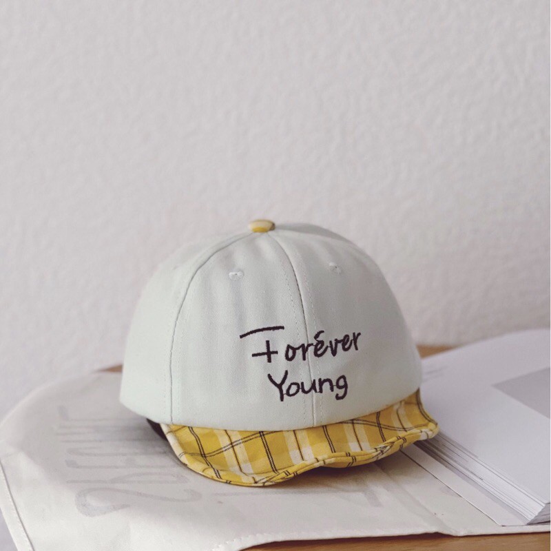 Mũ lưỡi trai trẻ em FOREVER YOUNG &lt;FREE SHIP&gt; Nón lưỡi trai thời trang cho bé