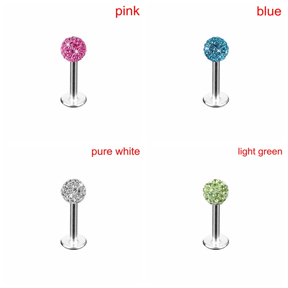 (Hàng Mới Về) Khuyên Xỏ Cơ Thể Bằng Thép Không Gỉ Nhiều Màu Thời Trang Cho Nữ