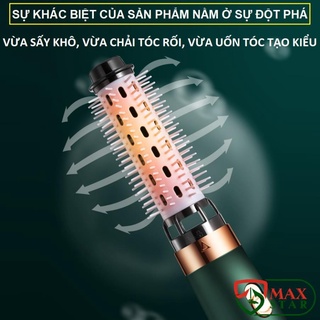 Lược điện tạo kiểu tóc kiêm máy sấy khí tạo phồng đa năng