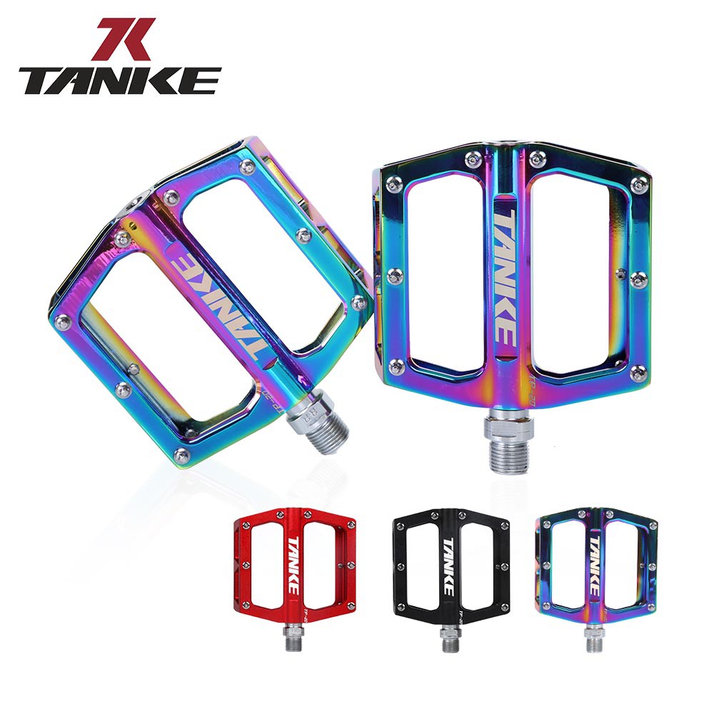 TANKE TP-20  Bàn đạp xe đạp hợp kim nhôm cực nhẹ chống trượt thiết kế rỗng màu sắc tùy chọn cho xe đạp địa hình leo núi